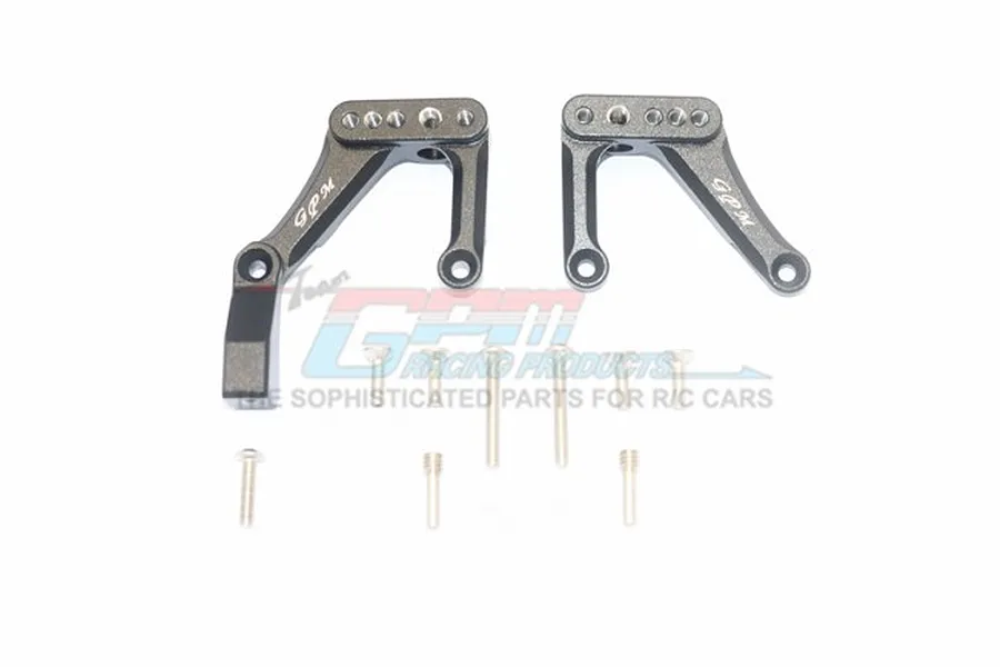 GPM Black Aluminium Front Shock Mount Set image 1