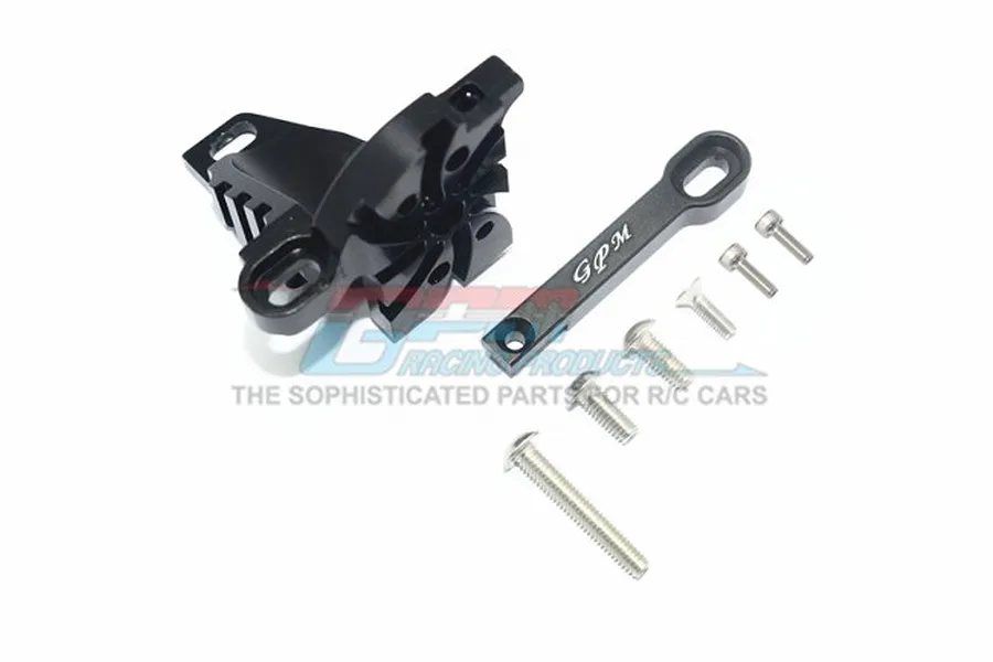 GPM Black Aluminium Motor Mount w/ Heat Sink Fins Set image 65535