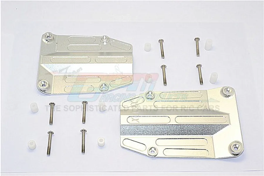 GPM Silver Aluminium Centre Skid Plates 2Pcs image 65559
