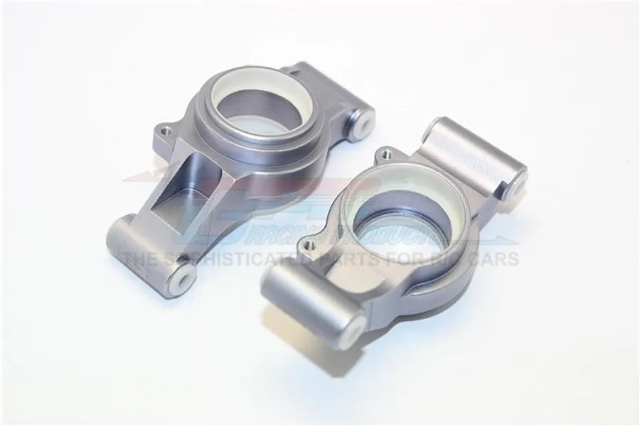 GPM Grey Silver Aluminium Rear Hub Carriers 2Pcs image 65594