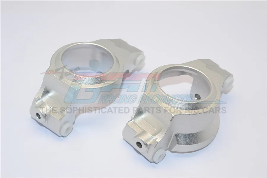 GPM Silver Aluminium Front Steering Hub Carriers (C-Hubs) 2Pcs image 65598