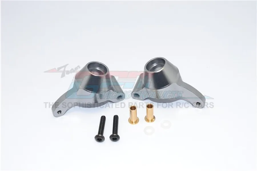 GPM Grey Silver Aluminium Rear Hub Carriers 2Pcs image 65607