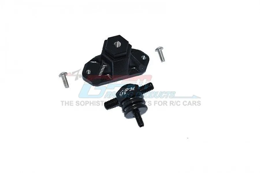 GPM Black Aluminium Spare Tyre Support Mount &amp;amp; Tyre Lock 2Pcs image 65697