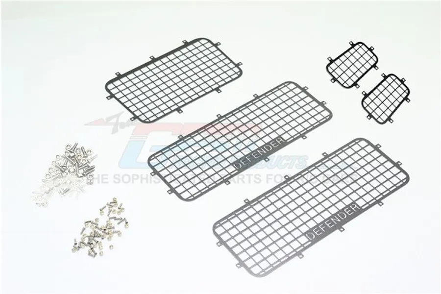 GPM Black Aluminium Rear Window Cage Set image 1