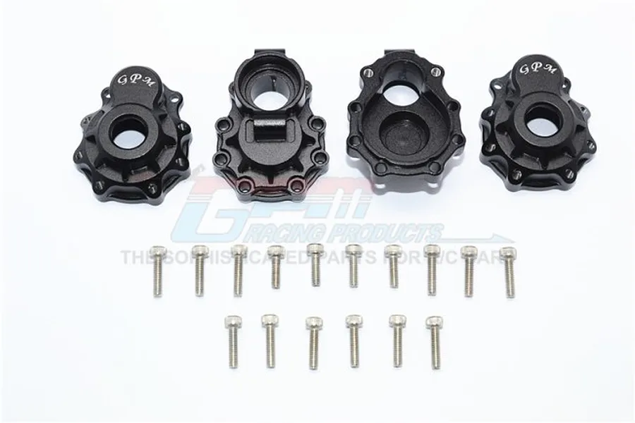 GPM Black Aluminium Rear Portal Drive Housing Set 4Pcs image 65831