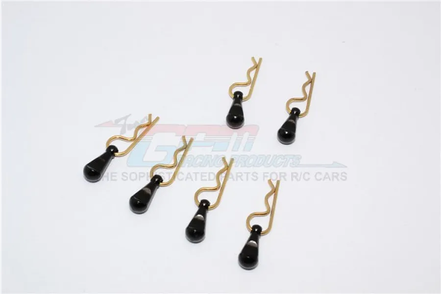 GPM Black Body Pins For 1-36 TO 1-16 Models w/ Easy Pull Tabs 6Pcs image 65884