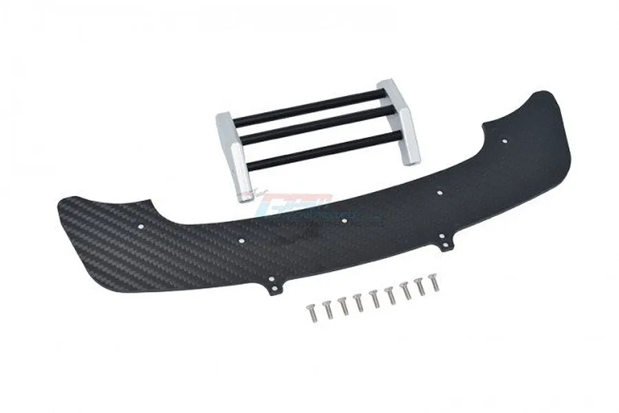 GPM Black Carbon Fibre Front Chassis &amp;amp; Bumper Set image 65915