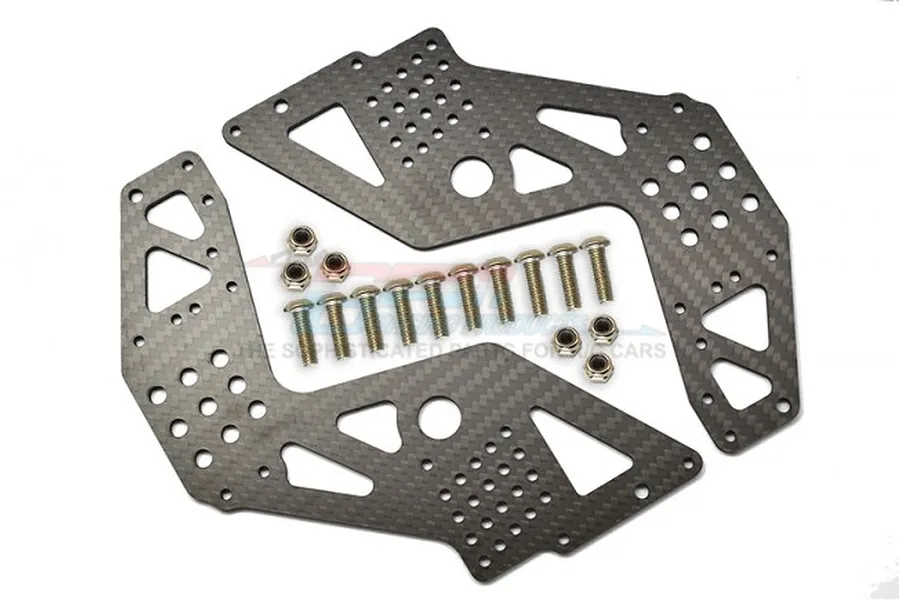GPM Carbon Fibre Front or Rear Chassis Side Panels Set image 2