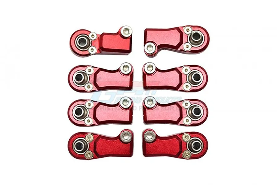 GPM Red Aluminium Adjustable Front Linkage Ball Ends 8Pcs image 65998