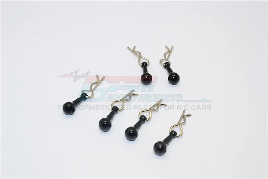 GPM Black Body Pins for 1/18 TO 1/10 Models w/ Easy Pull Tabs image 66016