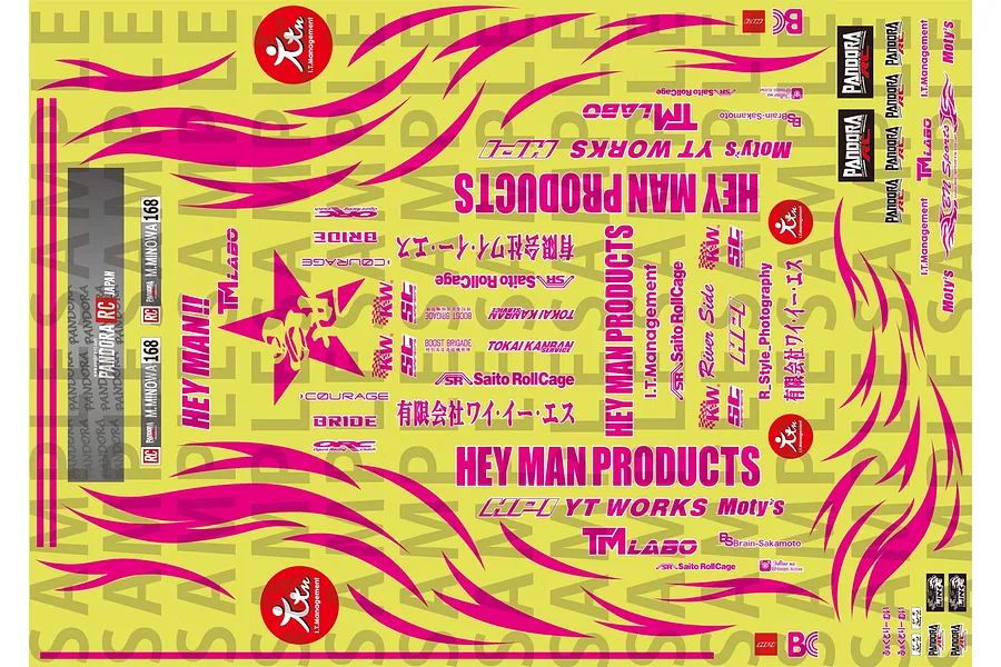 Pandora RC Masayo Minowa Decal Sheet image 66165