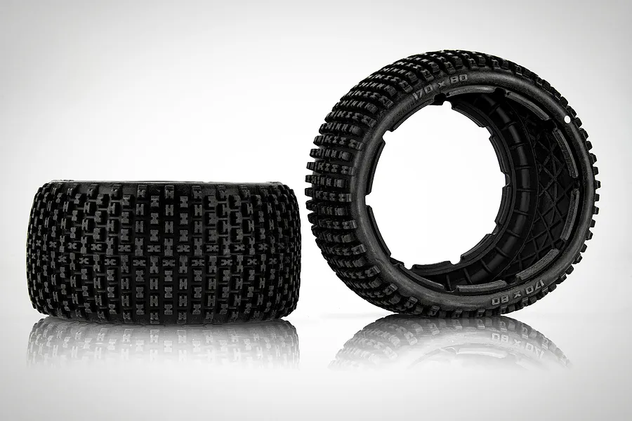 HPI Khaos Tire (White/Baja 5B/Rear/2Pcs) image 66186