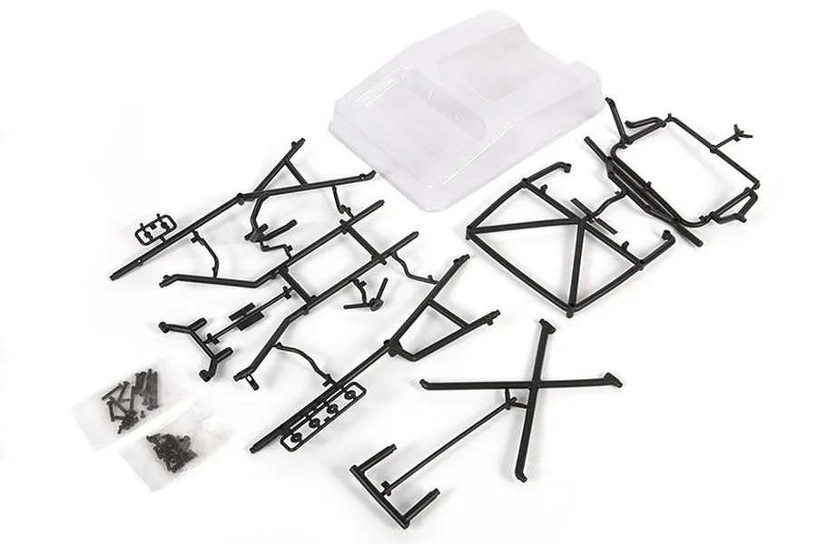 Axial SCX10 II 1955 Ford F-100 Roll Cage w/ Clear Unpainted Inner Bed Panels image 66230