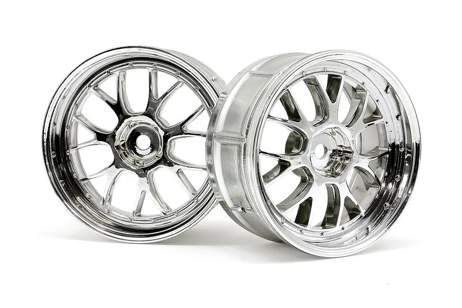 HPI 2.1&amp;quot; (3mm Off-Set) LP29 LM-R Chrome Rims 2Pcs image 6625
