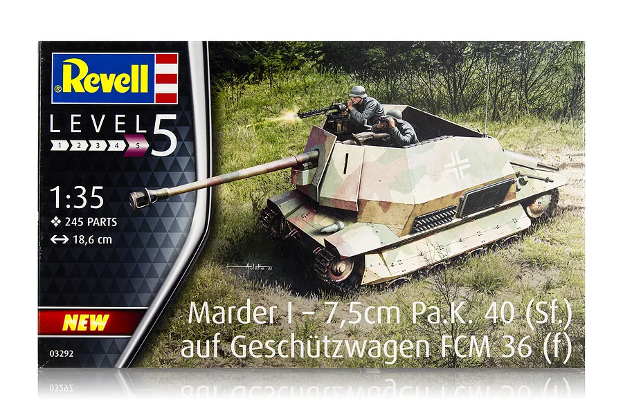 Revell 1/35 Marder I on FCM 36 Base Scale Model Kit image 66255