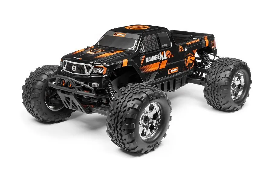 HPI 1/8 Savage XL Flux Black Painted Body Shell image 66268