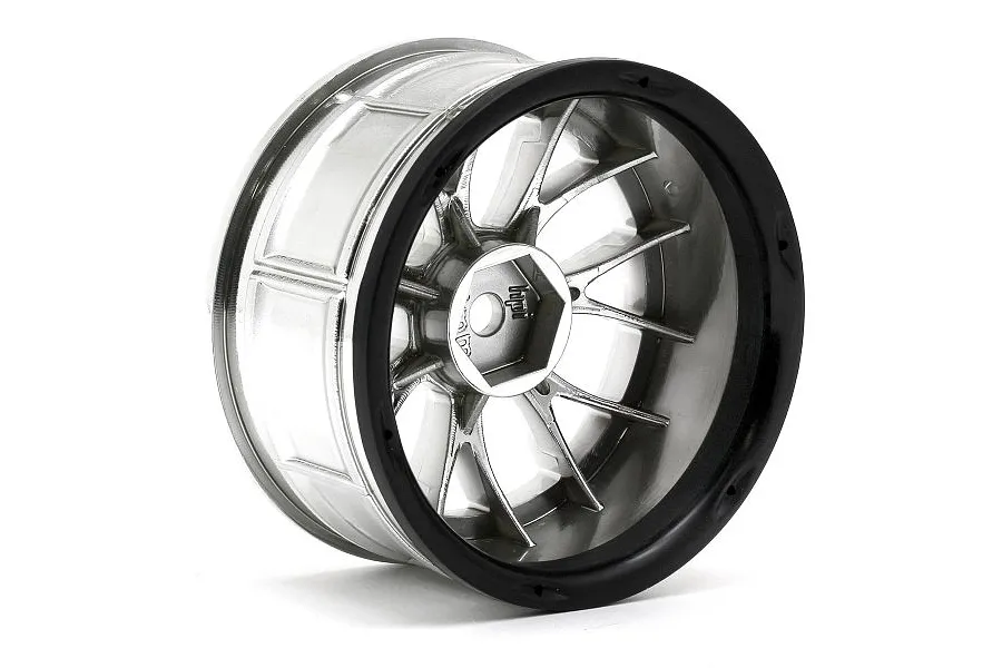 HPI 2.1&amp;quot; (3mm Off-Set) LP29 LM-R Chrome Rims 2Pcs image 4