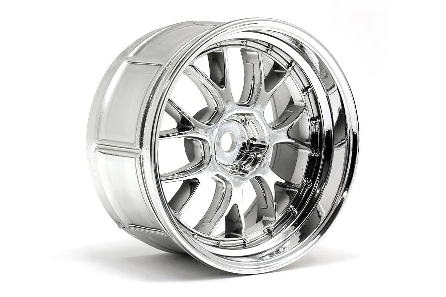HPI 2.1&amp;quot; (6mm Off-Set) LP32 LM-R Chrome Rims 2Pcs image 6630