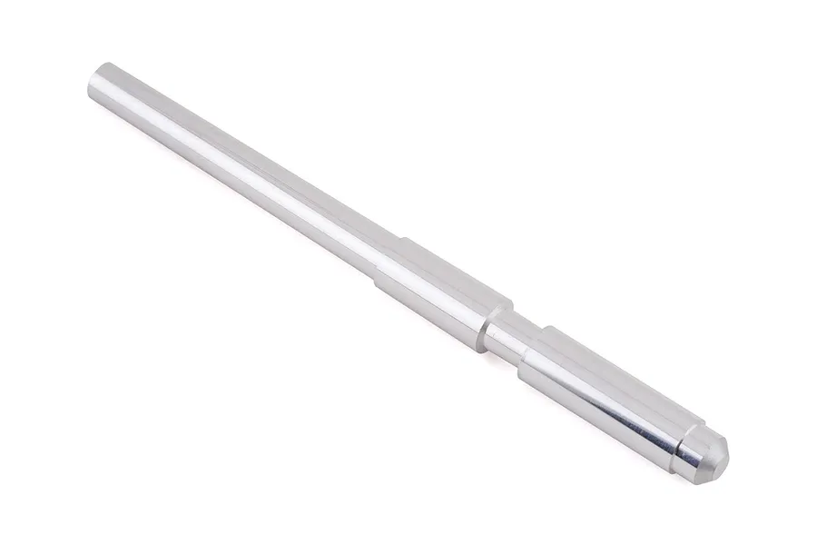 A single silver-coloured metal gun barrel upgrade part for a 1/35 scale model tank, shown against a plain white background.