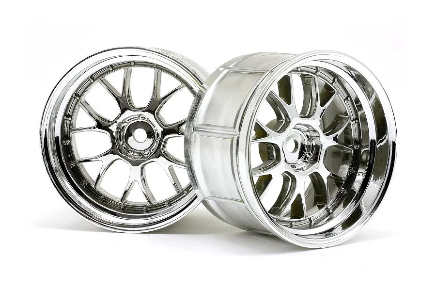 HPI 2.1&amp;quot; (9mm Off-Set) LP35 LM-R Chrome Rims 2Pcs image 6631