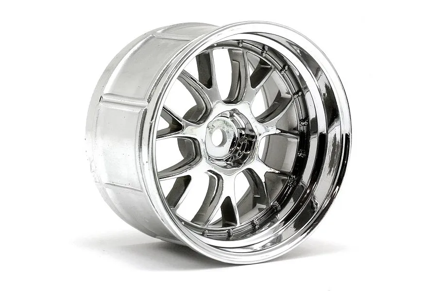 HPI 2.1&amp;quot; (9mm Off-Set) LP35 LM-R Chrome Rims 2Pcs image 2
