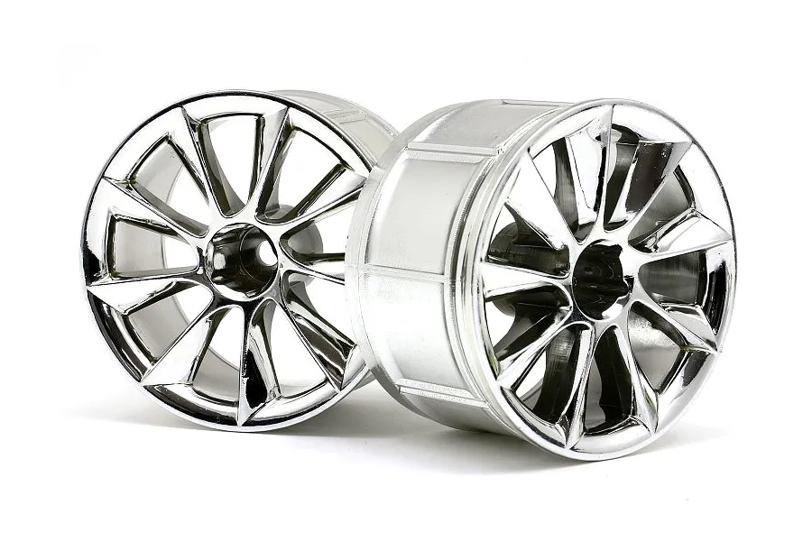 HPI 2.1&amp;quot; (9mm Off-Set) LP35 ATG RS8 Chrome Rims 2Pcs image 6639