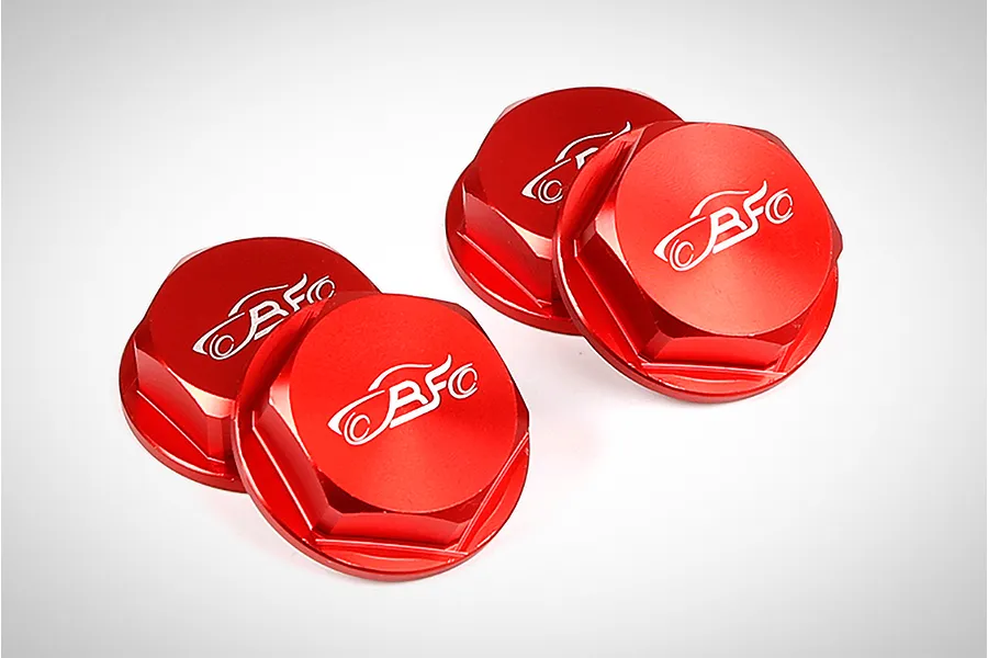 Rovan Orange Aluminium 18mm (24mm Hex) Flanged Serrated Wheel Nuts 4Pcs image 66395