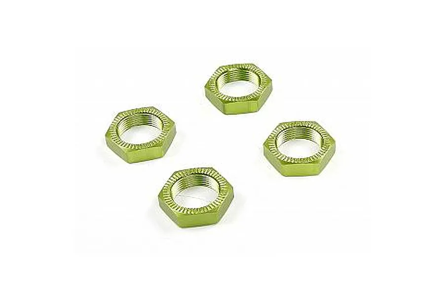 Rovan Green Aluminium 18mm (24mm Hex) Serrated Wheel Nuts 4Pcs image 66418