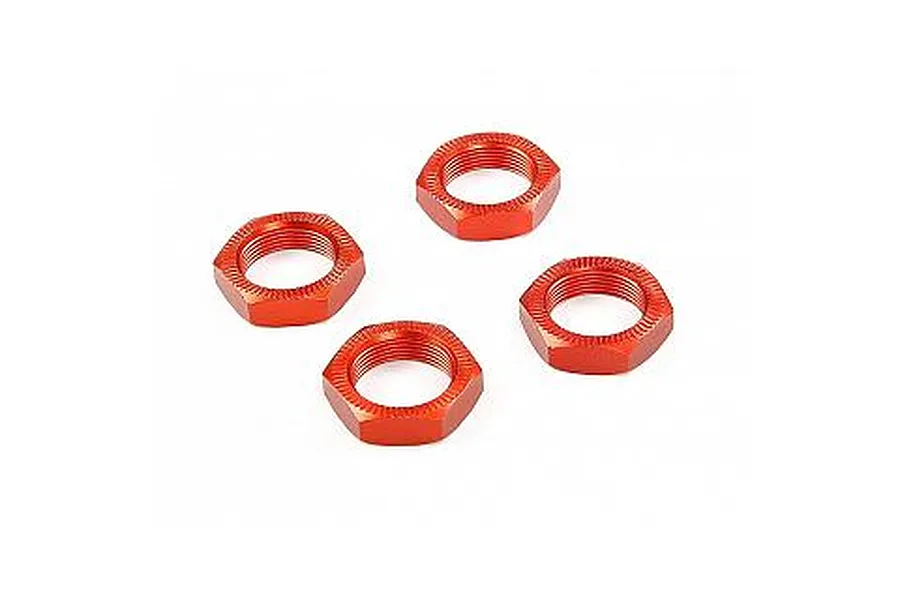 Rovan Orange Aluminium 18mm (24mm Hex) Serrated Wheel Nuts 4Pcs image 66420