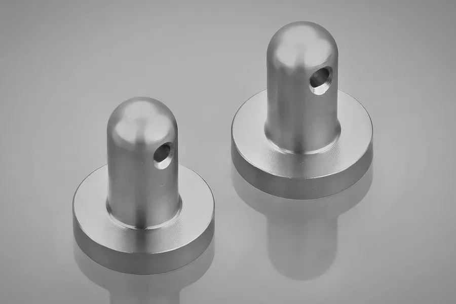 Rovan Silver Aluminium Rear Radio Box Mounting Posts 2Pcs image 66430