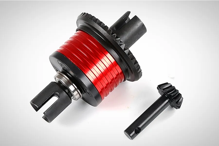 Rovan Orange Aluminium Rear Helical Cut Complete Differential w/ Pinion Gear image 66461