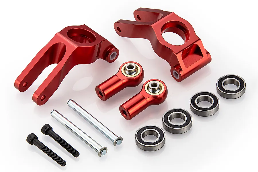 Rovan V2 Orange Aluminium Rear Hub Carriers Set image 66509
