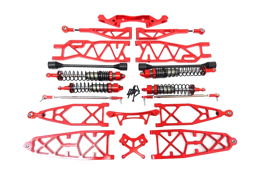 Rovan Baja Orange Aluminium Super Extended Complete Suspension Upgrade Kit image 66515