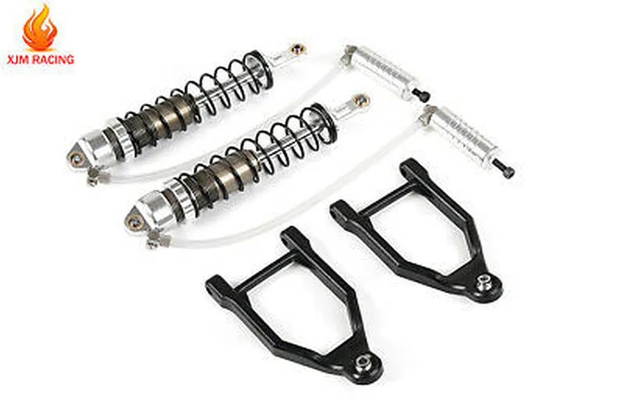 Rovan Silver Aluminium 10mm Heavy Duty Front Shocks w/ Reservoir 2Pcs image 66525