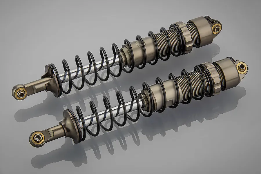 Rovan Gun Metal Aluminium 10mm Heavy Duty Rear Shocks 2Pcs image 66529