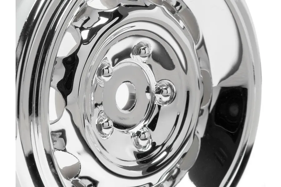 HPI 1.9&amp;quot; (0mm Off-Set) Vintage CC Type Chrome Rims 2Pcs image 6657