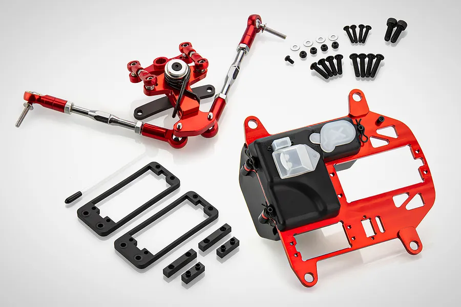 Rovan Red Aluminium Symmetrical Steering Conversion Kit image 66572
