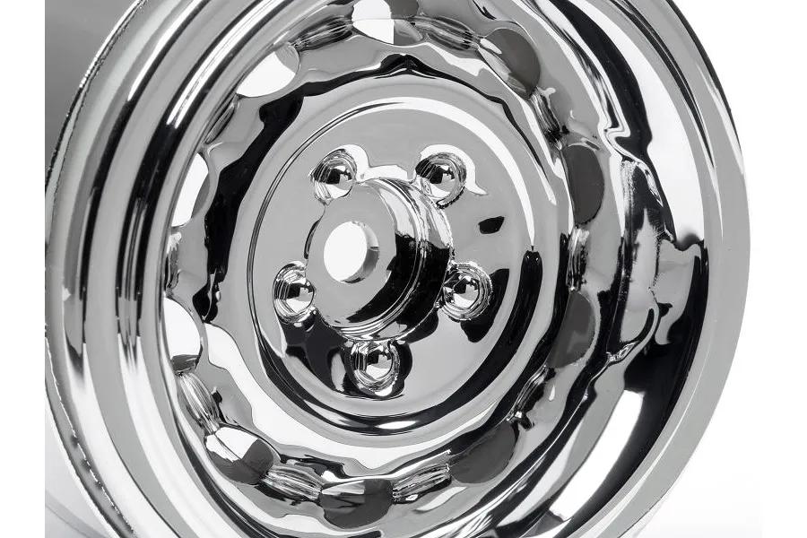 HPI 1.9&amp;quot; (6mm Off-Set) Vintage CC Type Chrome Rims 2Pcs image 6660