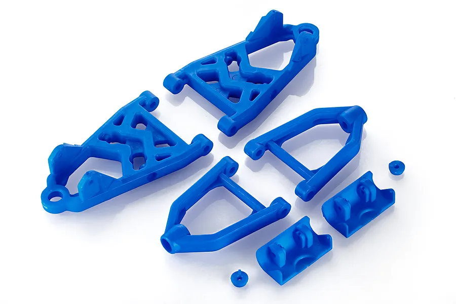Rovan Blue Front Suspension Arm Complete Set image 66594