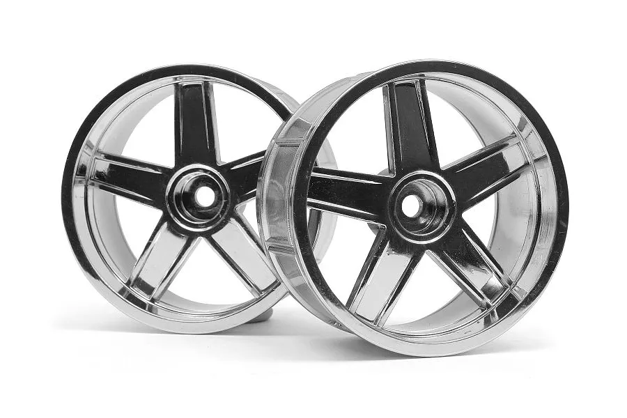 HPI 2.1&amp;quot; (9mm Off-Set) LP35 MF Type Chrome Rims 2Pcs image 6662