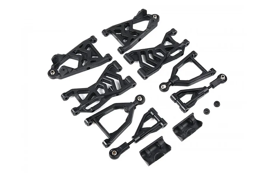 Rovan Black Rear &amp;amp; Front Suspension Arm Complete Set image 66619