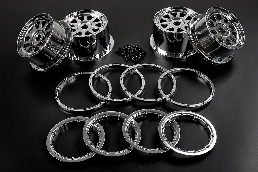 Rovan Chrome Silver Plated Wheels 4Pcs image 66629