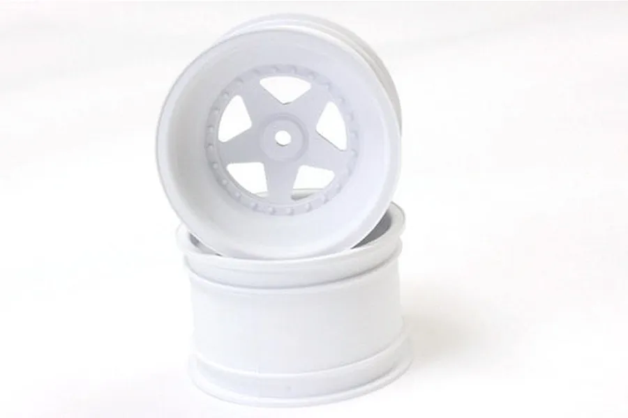 Kyosho 2.2&amp;quot; 1/10 Scorpion White Rear Rims 2Pcs image 66729