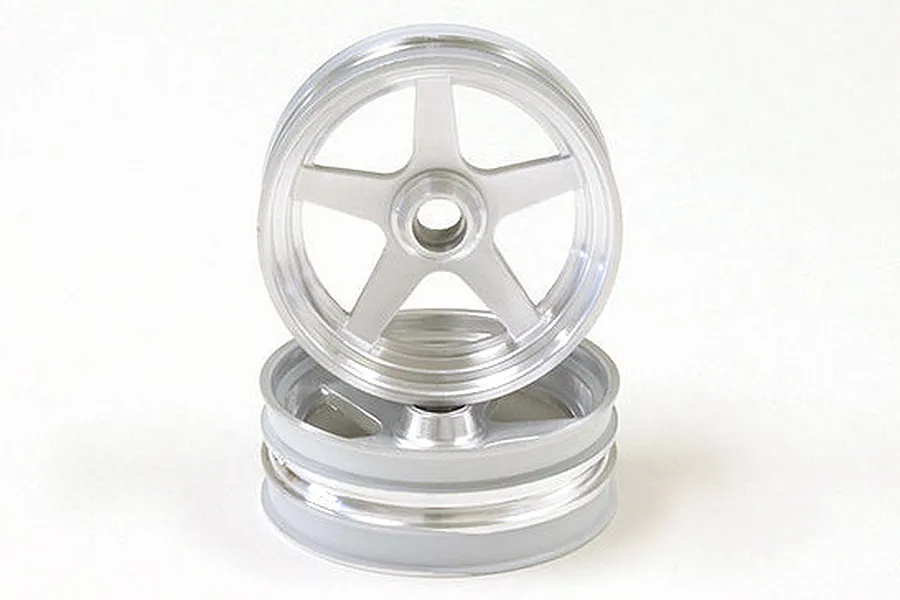 Kyosho 1/10 Beetle Satin Chrome Front Rims 2Pcs image 66730