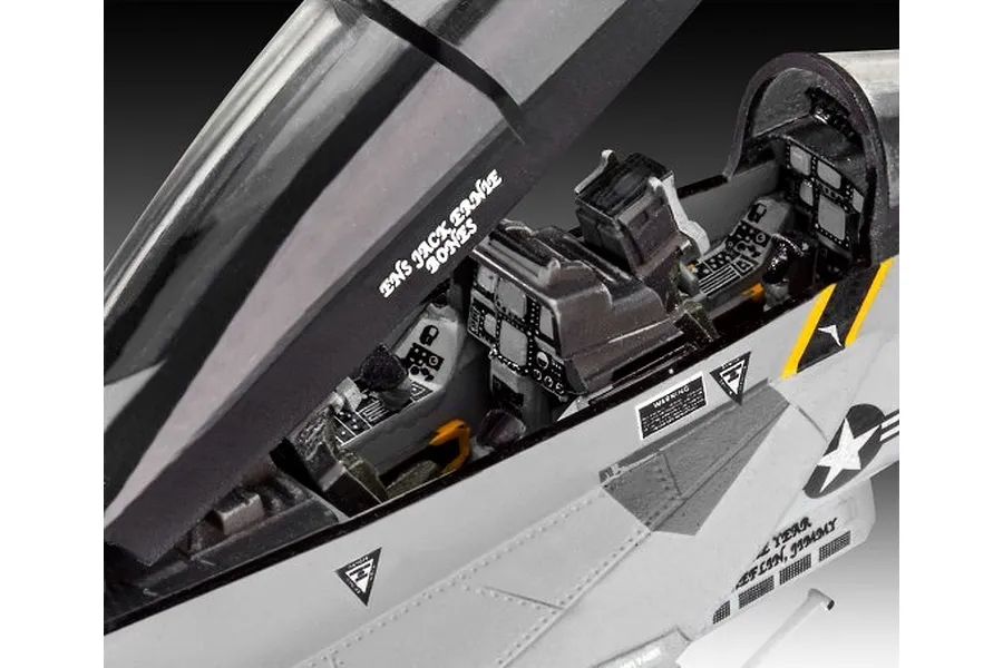 Revell 1/72 F/A-18F Super Hornet Scaled Plastic Model Starter Kit image 67043