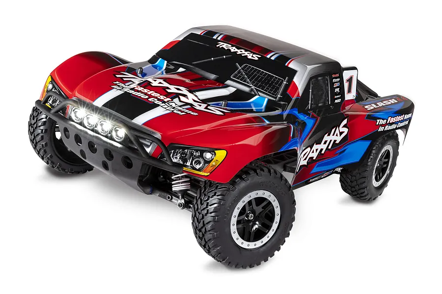 Traxxas Slash 4x4 RC Short Course Truck Electric 4WD 1/10 Scale RTR with LED Light Kit image 67115