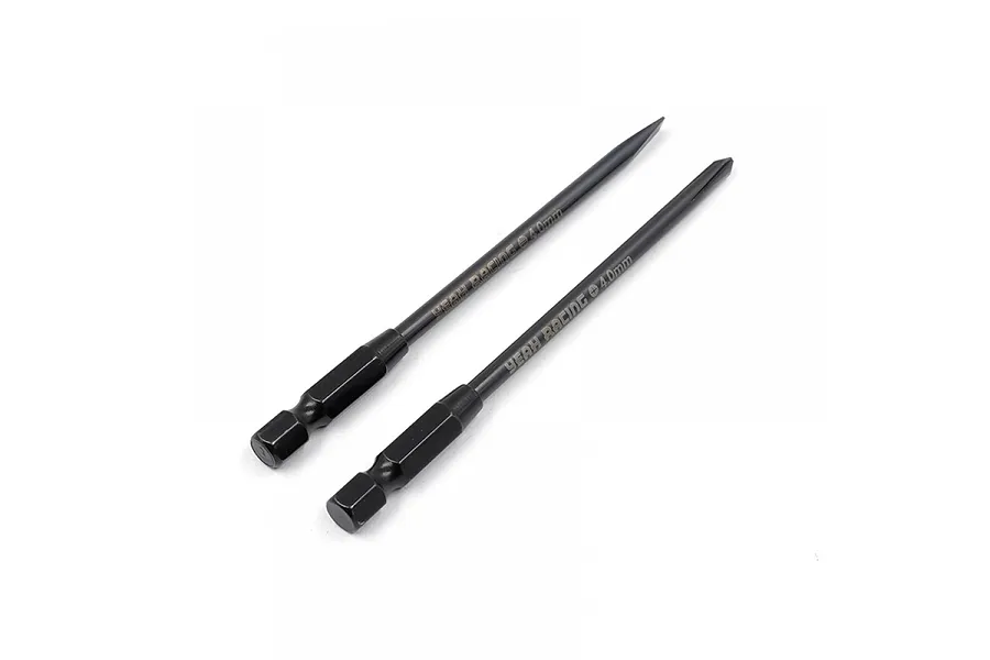 Yeah Racing Hardened Steel Power Tips 4mm Phillips And Flat Driver Set w/ Titanium Coating 2Pcs image 67141