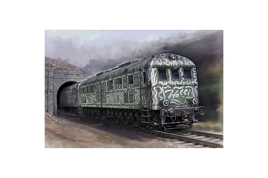 Trumpeter 1/35 Wehrmacht Locomotive V188 Scaled Plastic Model Kit image 67184