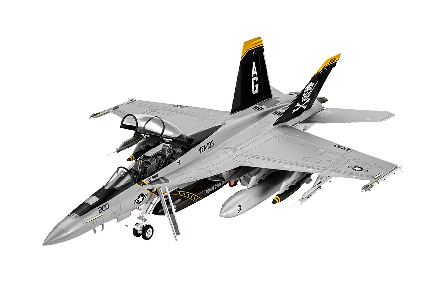Revell 1/72 F/A-18F Super Hornet Fighter Jet Scaled Plastic Model Kit image 67225