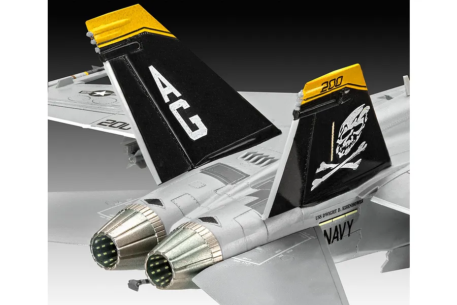 Revell 1/72 F/A-18F Super Hornet Fighter Jet Scaled Plastic Model Kit image 67228